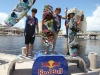 2012 Red Bull Wake Open Nico Von LerchenFeld (left) wins 2nd palce, Raphael Derome (center) wins 1st place and Daniel Grant (left) wins 3rd place in park